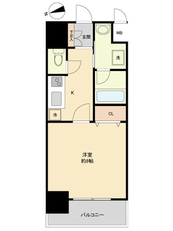 広瀬通駅 徒歩5分 3階の物件間取画像